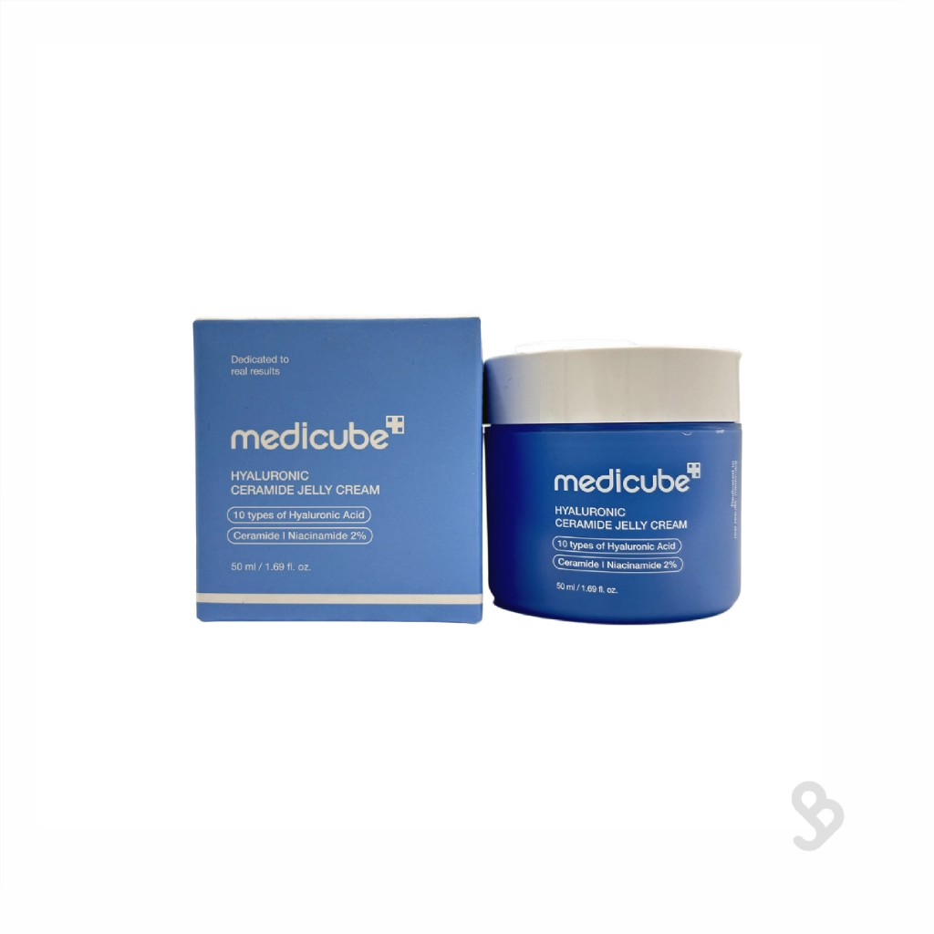 medicube-hyaluronic-ceramide-jelly-cream ژل کرم هیالورونیک مدیکوب | پوست شیشهای و شفاف - تصویر 1
