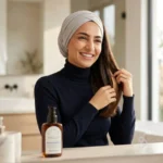 تاثیر روغن آرگان فارم استی روی موهای خانم ایرانی