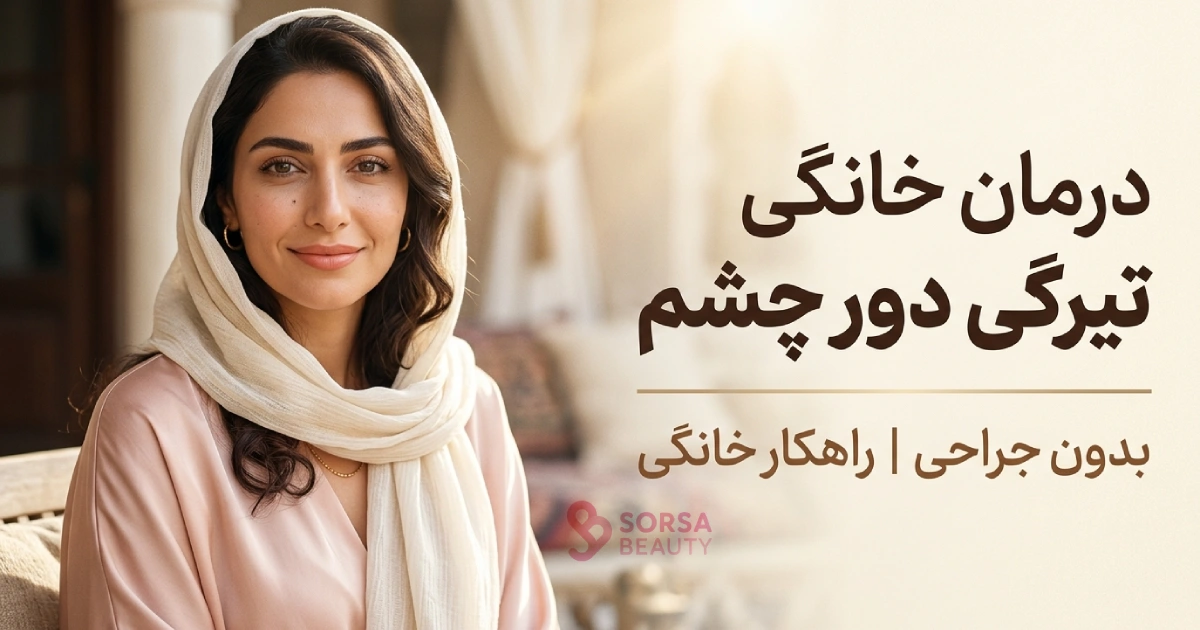 درمان خانگی تیرگی و پف دور چشم بدون جراحی — سورسا بیوتی