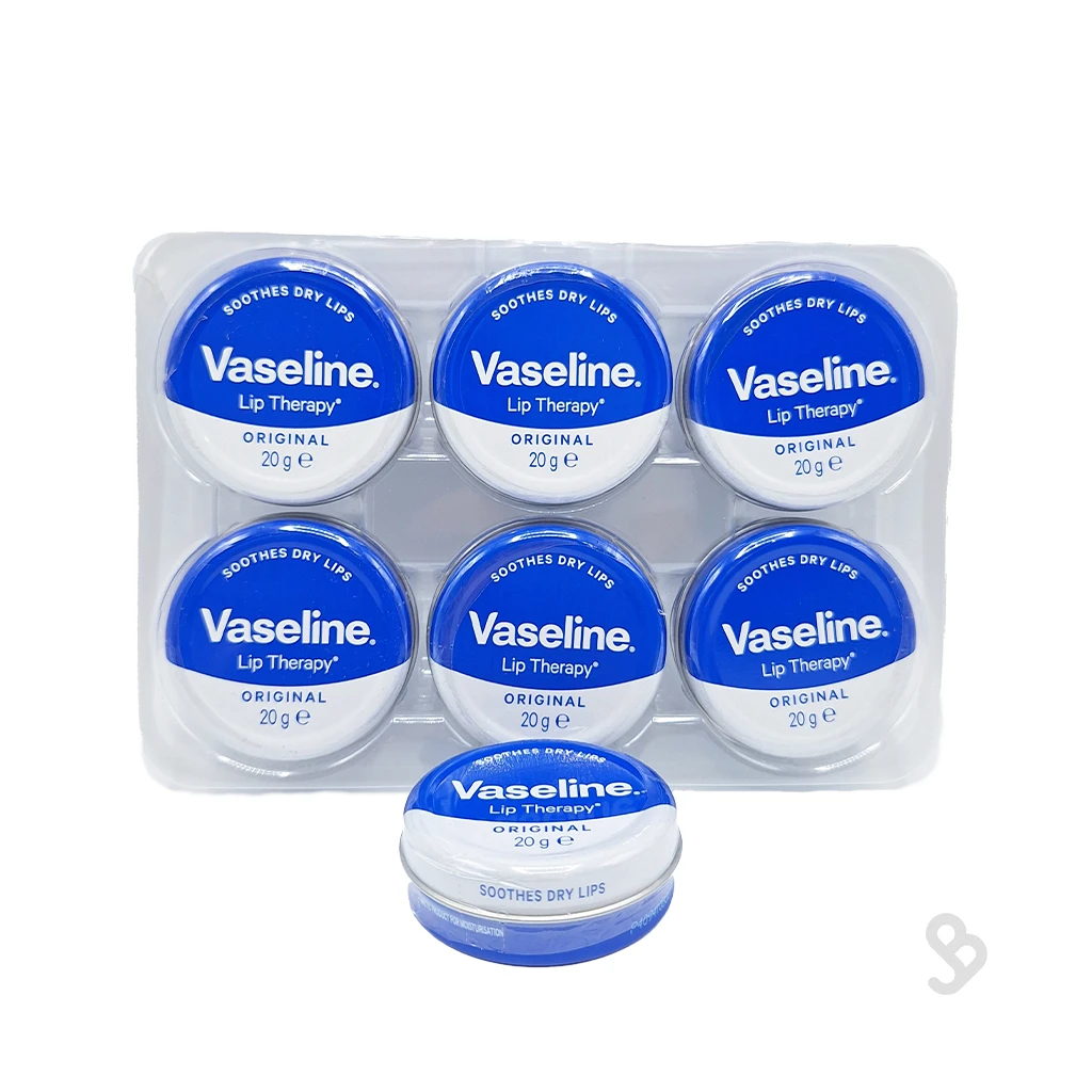 vaseline-lip-therapy-original-20g تصویر خلاقانه بالم لب وازلین اورجینال برای ترمیم و نرمکنندگی