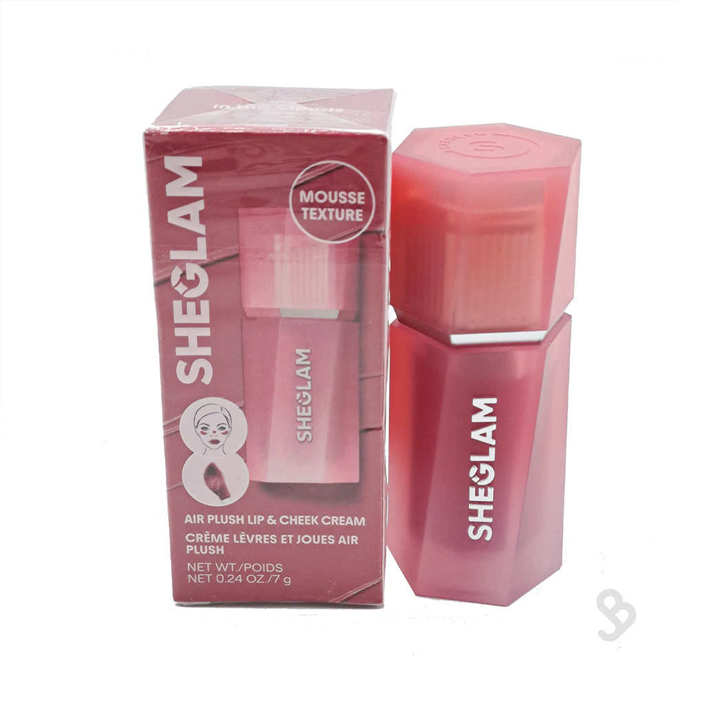 sheglam-air-plush-lip-cheek-cream-in-the-clouds رژ و رژگونه کرمی شیگلم Air Plush شید In The Clouds