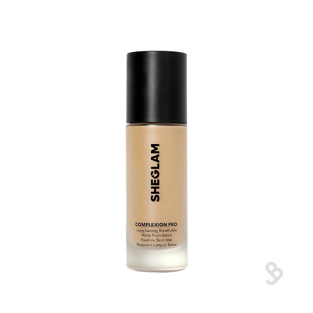 sheglam-complexion-pro-liquid-foundation-sand کرم پودر شیگلم Complexion Pro شید Sand