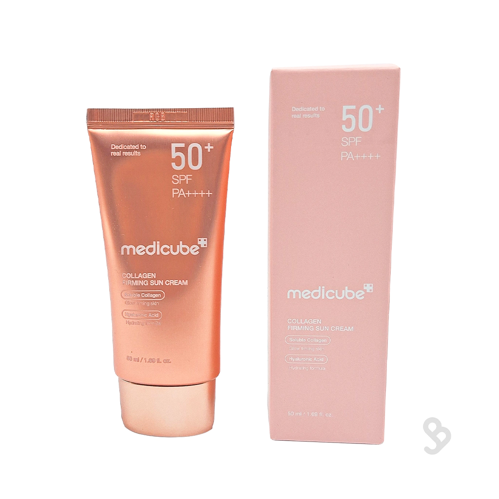 medicube-collagen-firming-sun-cream-spf50-50ml ضدآفتاب کلاژندار سفتکننده مدیکوب SPF50 ۵۰ میلیلیتر