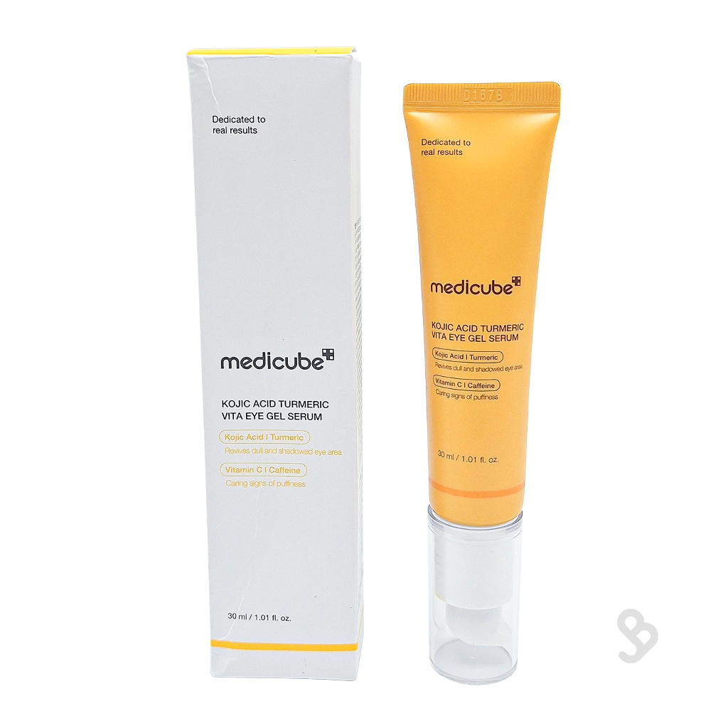 medicube-kojic-acid-turmeric-vita-eye-gel-serum-30ml سرم دور چشم کوجیک اسید و زردچوبه مدیکوب ۳۰ میلیلیتر