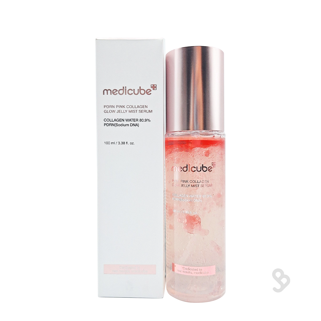 medicube-pdrn-pink-collagen-glow-jelly-mist-100ml میست ژلهای کلاژن PDRN مدیکوب ۱۰۰ میلیلیتر