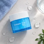 ژل آبرسان نوتروژینا کنار قطرات آب